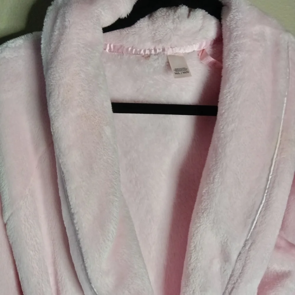 Victoria's Secret ANGEL Cozy Plush Short Robe Pink M/L